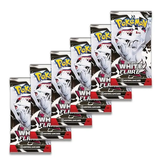 Pokémon TCG Scarlet & Violet White Flare Booster Bundle 6 Packs - TCGVault
