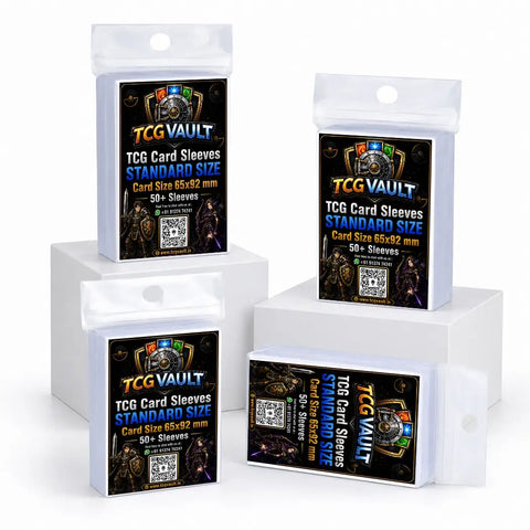 TCG Standard Card Sleeves 65x92mm 50+ Sleeves Pack - TCGVault