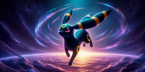 Umbreon Cosmic Shadow Anime Gaming Mouse Pad Mystic Energy Design