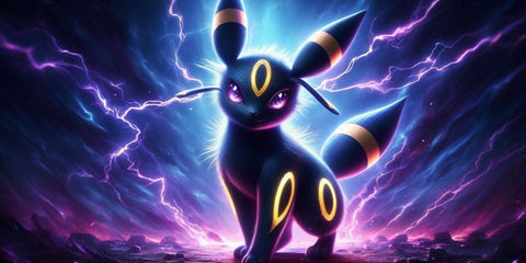 Umbreon Lightning Storm Pokémon Gaming Mouse Pad – Electric Dark Anime Adventure Design
