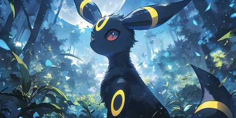 Umbreon Moonlit Forest Anime Gaming Mouse Pad Mystic Night Design