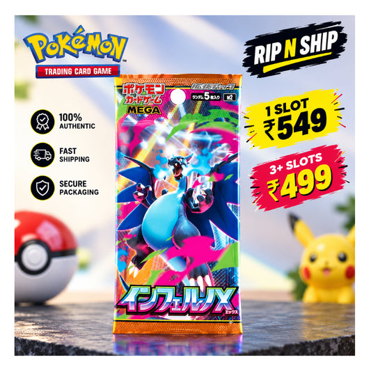 Pokémon TCG Inferno X M2 Booster Pack Japanese - Rip N Ship