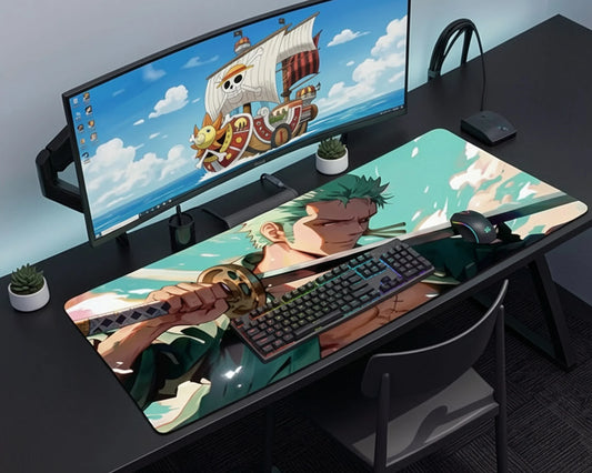 Zoro Sword Master Anime Mouse Pad Katana Focus Desk Mat - TCGVault