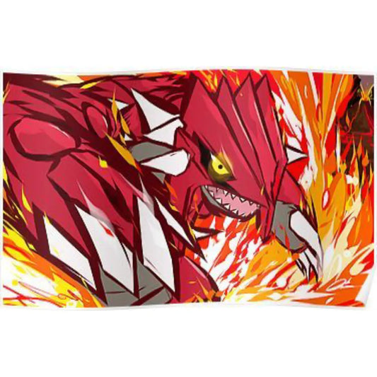 close-up of red dragon artwork on gaming mouse pad with fiery detailed illustration high resolution
